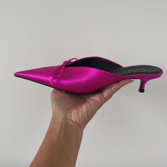 Balenciaga knife kitten 1.5” heel size 5.5, 6, metallic pink - Picture 4 of 11